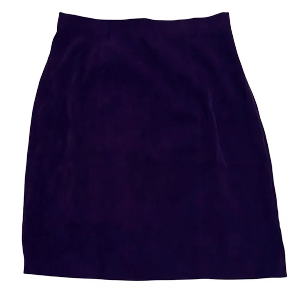 Vintage Norton McNaughton Skirt Dark Purple Size 12 - Picture 2 of 12